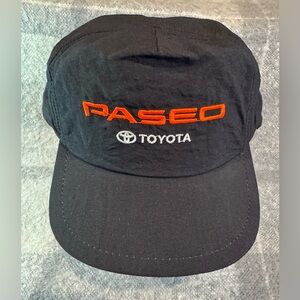 Vintage Toyota Paseo Mens Black SnapBack Cap NWOT